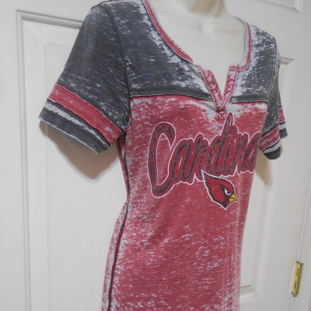 NFL TEAM APPAREL ARIZONA CARDINALS DISTRESSED LOOK T-SHIRT TOP SS SIZE SMALL 🏈